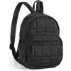 BAGSMART College Laptop Backpack, Travel Backpack for Women, Quilted Casual Daypack, Water-Resistant Bookbag for 15.6 Inch Laptop, Black(9.7 In-classic)