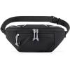 BAGSMART Fanny Packs for Women Belt Bag with Adjustable Strap Crossbody Waist Bag Pack for Running Hiking Workout Travel, Black