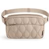 BAGSMART Fanny Packs for Women with Two Ways to Install the Adjustable Strap Lightweight Crossbody Belt Bag for Traveling Workout(Camel)