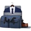 BAGSMART Garment Bags for Travel, Convertible Garment Duffle Bag Suit Bags for Men Women, 2 in 1 Garment Bags for Hanging Clothes, Carry On Duffle Bag with Shoe Compartment, Blue(Blue)
