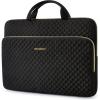 BAGSMART Laptop Sleeve 15.6 Inch, Lightweight Laptop Bag Compatible with MacBook Pro 16 Inch,15.6 Inch HP,Dell,Acer Aspire,Asus Notebook, Protective Case with Shoulder Strap,Pocket,Handle, Gray(Black)