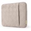 Laptop Sleeve,BAGSMART Laptop Cover Compatible with 13-13.3 inch Notebook,MacBook Air,MacBook Pro 14 Inch,Computer,Water Repellent Protective Case with Pocket,Black(Warm Tan)