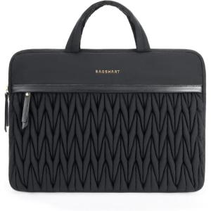 BAGSMART 15.6-16 Inch Laptop Case, Padded Laptop Sleeve for MacBook Pro, Shockproof Macbook Case Laptop Cover Compatible for Dell HP Lenovo Asus Acer, Black(Black)