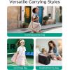 BAGSMART 38L Travel Duffle Bag, Weekender Overnight Hospital Bag for Women Labor Delivery, Carry-On Personal Item Large Tote(Baby Pink)