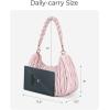 BAGSMART Puffy Water Bottle Crossbody Bags for Women, Small Cross body Purse With Bottle Holder, Hobo Handbag for Travel(2.7-black)