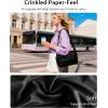 BAGSMART Puffy Water Bottle Crossbody Bags for Women, Small Cross body Purse With Bottle Holder, Hobo Handbag for Travel(3.5l-black)