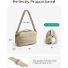 BAGSMART Puffy Water Bottle Crossbody Bags for Women, Small Cross body Purse With Bottle Holder, Hobo Handbag for Travel(3.5l-black)