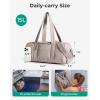 BAGSMART Reiki Gym Bag for Women, Medium Yoga Mat Crossbody Bag with Wet & Dry Pocket, Quilted Gym Shoulder Bag for Weekend, Lavender Gray(15L-Lavender Gray)