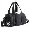 BAGSMART Reiki Gym Bag for Women, Medium Yoga Mat Crossbody Bag with Wet & Dry Pocket, Quilted Gym Shoulder Bag for Weekend, Lavender Gray(5L-Jet Black)