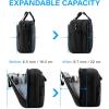 BAGSMART 17.3 Inch Laptop Bag, Expandable Computer Bag Laptop Briefcase Men Women,Laptop Shoulder Bag,Work Bag Business Travel Office, Black(Black-18.4 Inch)