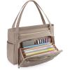 BAGSMART Teacher Tote Bag for Women 15.6in Quilted with Insulated Pocket & Nurse Bag Features (Black) | 15.6in, Quilted, Nurse Bag Features(Brown)