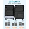 BAGSMART Compression Packing Cubes for Travel, 6 Set Packing Cubes for Carry on Suitcases, Compression Travel Cubes & Suitcase Organizer for Packing with Shoe Bag Khaki(Grey)