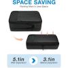 BAGSMART Compression Packing Cubes for Travel, 6 Set Packing Cubes for Carry on Suitcases, Compression Travel Cubes & Suitcase Organizer for Packing with Shoe Bag Khaki(04-Black)