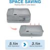 BAGSMART Compression Packing Cubes for Travel, 6 Set Packing Cubes for Carry on Suitcases, Compression Travel Cubes & Suitcase Organizer for Packing with Shoe Bag Khaki(01-Grey)