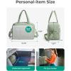 BAGSMART Large Gym Bag for Women, Carry on Travel Duffel Bag, Water-resistant Weekender with Shoe Compartment for Gym Travel Work, Classic(Green)