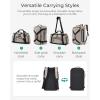 BAGSMART 4-IN-1 Gym Bag for Women, TSA Lightweight Duffle Bag for Travel with Shoe Compartment & Wet Pocket, 30L Carry On Weekender Bags for Women,Water Resistant Travel Duffel Backpack,Camel(H-Jet Black)