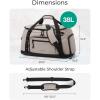 BAGSMART 4-IN-1 Gym Bag for Women, TSA Lightweight Duffle Bag for Travel with Shoe Compartment & Wet Pocket, 30L Carry On Weekender Bags for Women,Water Resistant Travel Duffel Backpack,Camel(J-Greenish Gray)