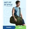 BAGSMART 4-IN-1 Gym Bag for Women, TSA Lightweight Duffle Bag for Travel with Shoe Compartment & Wet Pocket, 30L Carry On Weekender Bags for Women,Water Resistant Travel Duffel Backpack,Camel(Green)