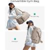BAGSMART 4-IN-1 Gym Bag for Women, TSA Lightweight Duffle Bag for Travel with Shoe Compartment & Wet Pocket, 30L Carry On Weekender Bags for Women,Water Resistant Travel Duffel Backpack,Camel(A-Light tan)
