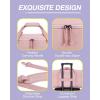 BAGSMART Gym Bag for Women, 36L Small Sports Duffle Bag With Shoe Bag, Lightweight Overnight Weekender Travel Duffel Bag, Water Resistant Workout Sports Bag for Travel – Pink