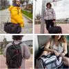 BAGSMART Gym Bag for Women & Men, 35L Sports Travel Duffel Bag with Shoe Compartment，Anti-Theft Carry On Weekender Bag for Airplane, Water Resistant Workout Overnight Backpack for Travel Gym,Grey(Grey)