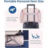 BAGSMART Personal Item Travel Bag For Spirit Airlines, 23L Lightweight Gym Bag for Women Foldable Duffle Bag Weekender Overnight Bag for Travel, Gym(Pink)