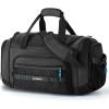 BAGSMART 4-IN-1 Gym Bag for Women, TSA Lightweight Duffle Bag for Travel with Shoe Compartment & Wet Pocket, 30L Carry On Weekender Bags for Women,Water Resistant Travel Duffel Backpack,Camel(L-Black)