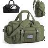 BAGSMART 4-IN-1 Gym Bag for Women, TSA Lightweight Duffle Bag for Travel with Shoe Compartment & Wet Pocket, 30L Carry On Weekender Bags for Women,Water Resistant Travel Duffel Backpack,Camel(D-Olive Drab)