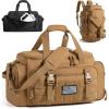 BAGSMART 4-IN-1 Gym Bag for Women, TSA Lightweight Duffle Bag for Travel with Shoe Compartment & Wet Pocket, 30L Carry On Weekender Bags for Women,Water Resistant Travel Duffel Backpack,Camel(C-Desert Khaki)