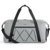 BAGSMART Gym Bag With Shoe Compartment & Wet Pocket, Lightweight Sports Travel Duffel Bag, Carry On Bag Weekender Overnight Bag, Water Resistant Sports Gym Tote Bags Swimming Yoga, Almond Oil(Grey)