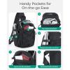 BAGSMART Small Crossbody Sling Bag, Crossbody Daypack, Chest Shoulder Bag Hiking Small Backpack for Casual Travel Sport(Black)