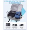BAGSMART 37L Compression Travel Backpack, Expandable Carry On Backpack with Packing Cubes, Water Resistant Weekender Backpack Fits 17 Inch laptop, Luggage Daypack with Shoe Bag, Grey(Grey)