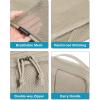 BAGSMART Compression Packing Cubes for Travel, 6 Set Packing Cubes for Carry on Suitcases, Compression Travel Cubes & Suitcase Organizer for Packing with Shoe Bag Sky Blue(02-Khaki)