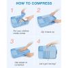 BAGSMART Compression Packing Cubes for Travel, 6 Set Packing Cubes for Carry on Suitcases, Compression Travel Cubes & Suitcase Organizer for Packing with Shoe Bag Sky Blue(Sky Blue)