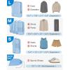 BAGSMART Compression Packing Cubes for Travel, 6 Set Packing Cubes for Carry on Suitcases, Compression Travel Cubes & Suitcase Organizer for Packing with Shoe Bag Sky Blue(Sky Blue)