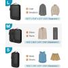 BAGSMART Compression Packing Cubes for Travel, 6 Set Packing Cubes for Carry on Suitcases, Compression Travel Cubes & Suitcase Organizer for Packing with Shoe Bag Sky Blue(Khaki)
