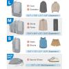 BAGSMART Compression Packing Cubes for Travel, 6 Set Packing Cubes for Carry on Suitcases, Compression Travel Cubes & Suitcase Organizer for Packing with Shoe Bag Sky Blue(01-Grey)