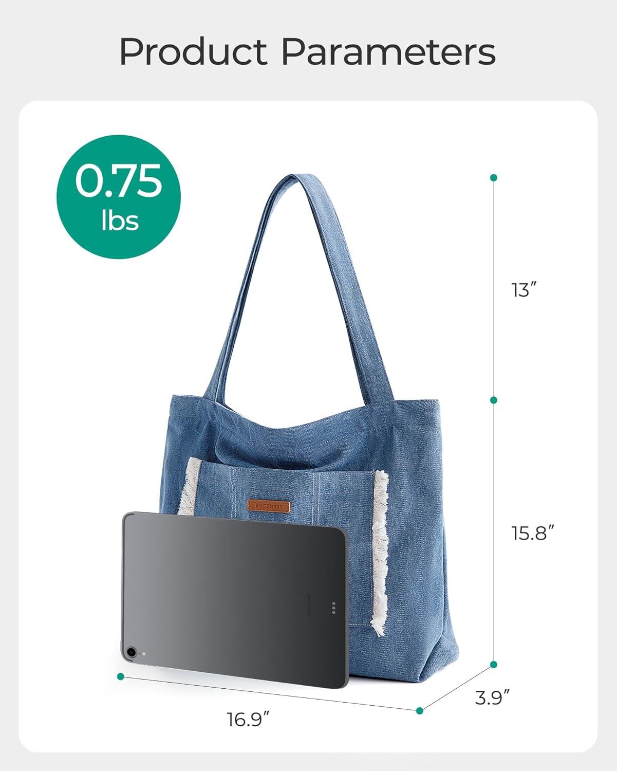 image:imageBAGSMART Womens MultiCompartment Tote Bag with Elastic Cord for Travel Fitness Outdoor ActivitiesDark Blue