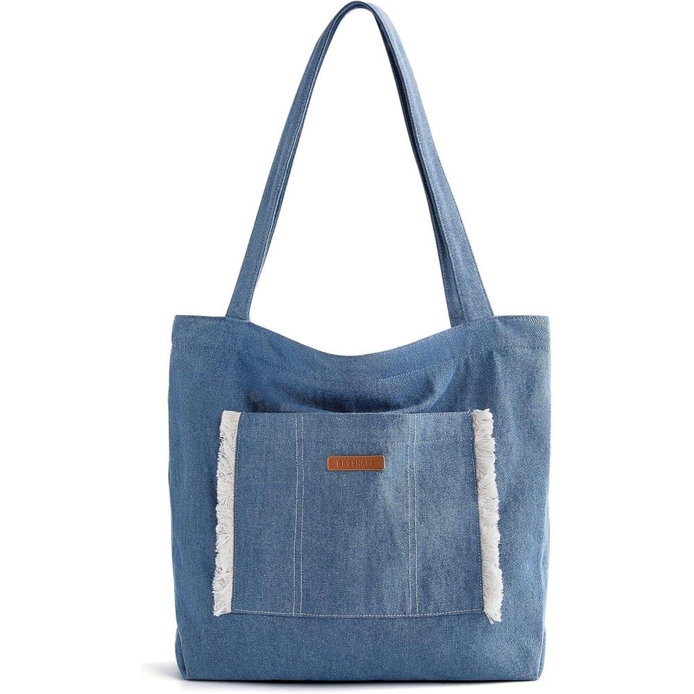image:imageBAGSMART Womens MultiCompartment Tote Bag with Elastic Cord for Travel Fitness Outdoor ActivitiesDark Blue