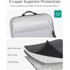 BAGSMART 15.6-16 inch Laptop Computer Case with Strap,Shockproof Waterproof Laptop Bag with Sturdy Handle(Black)