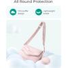 BAGSMART Crossbody Bags for Women, Quilted Puffer Shoulder Bag, Handbag Small Purses for women(Beige)