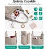 BAGSMART Crossbody Bags for Women, Small Puffer Purses for Women Daily/Travel, 6L Cute Fluffy Hobo Bag with Adjustable Strap(B-jet Black)