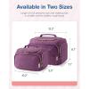 BAGSMART Travel Toiletry Bag for Women, Cosmetic Bag Makeup Bag Organizer with Handle, Travel Bag for Toiletries, Travel Accessories, Full Sized Container(Purple)