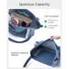 BAGSMART Women’s Multi-Compartment Tote Bag with Elastic Cord for Travel Fitness Outdoor Activities(Dark Blue)