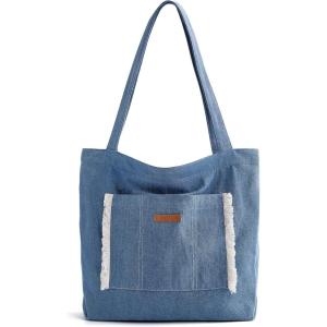 BAGSMART Women’s Multi-Compartment Tote Bag with Elastic Cord for Travel Fitness Outdoor Activities(Dark Blue)