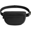 BAGSMART Fanny Packs for Women Cross Body, Lightweight Puffy Belt Bag with Multi Pockets Quilted Purse for Traveling Hiking Coffee(Black)