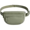 BAGSMART Fanny Packs for Women Cross Body, Lightweight Puffy Belt Bag with Multi Pockets Quilted Purse for Traveling Hiking Coffee(Forest Green)