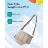BAGSMART Puffer Crossbody Bum Bags for Women, Small Cross Body Purses for Women Travel & Work, Quilted Water-resistant Hobo | 4L, Quilted, Puffy, Mom, Everyday bag(03-espresso Brown)