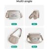 BAGSMART Puffer Crossbody Bum Bags for Women, Small Cross Body Purses for Women Travel & Work, Quilted Water-resistant Hobo | 4L, Quilted, Puffy, Mom, Everyday bag(Cashmere Beige)
