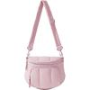 BAGSMART Puffer Crossbody Bum Bags for Women, Small Cross Body Purses for Women Travel & Work, Quilted Water-resistant Hobo | 4L, Quilted, Puffy, Mom, Everyday bag(Candy Pink)